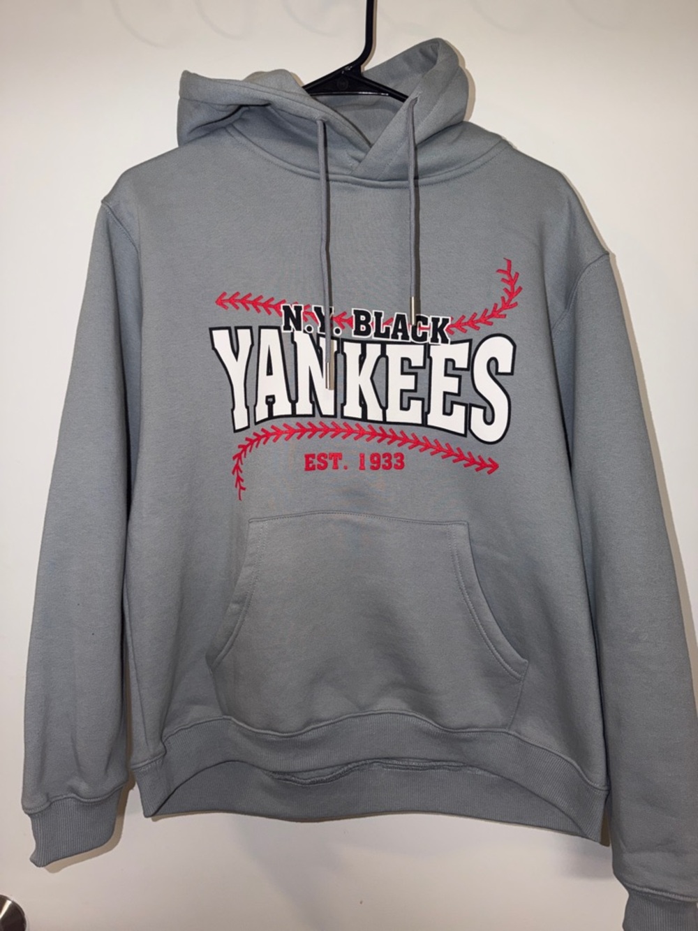 ⚾️✊🏾⚾️NY Black Yankees GreyPullover Hoodie
